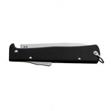 Otter-Messer Mercator Lockback Stainless Steel - Black Handle
