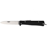 Otter-Messer Mercator Lockback Stainless Steel - Black Handle