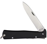 Otter-Messer Mercator Lockback Stainless Steel - Black Handle