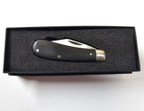 Taylor's Stainless Steel 'Bunny' Knife - Black Handles - 5.5cm (2.16")