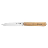 Opinel #112 Kitchen Paring Knife – 10 cm (4″) – Natural Varnished Beechwood Handle