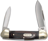 Buck 389 Canoe Two Blade Pocket Knife - 9 cm ( 3-5/8") Woodgrain Handle