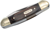 Buck 389 Canoe Two Blade Pocket Knife - 9 cm ( 3-5/8") Woodgrain Handle