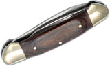 Buck 389 Canoe Two Blade Pocket Knife - 9 cm ( 3-5/8") Woodgrain Handle