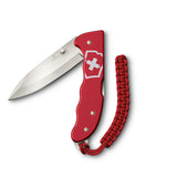 Victorinox Swiss Army Knife Evoke Alox, Silver Blade, Red
