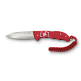 Victorinox Swiss Army Knife Evoke Alox, Silver Blade, Red