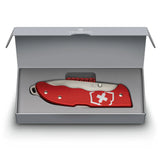 Victorinox Swiss Army Knife Evoke Alox, Silver Blade, Red