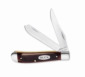 Buck 382 Trapper Folding Knife - Woodgrain Scale