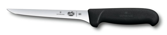 Victorinox Boning Knife - Black Fibrox Handle - Straight Narrow Blade - 12cm (5