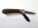 Joseph Rodgers 55mm Clip Point & a 50mm Castrator Knife with Dark Oak Scales