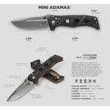 Benchmade 273-03 Mini Adamas AXIS Folding Knife - 19.3 cm (7.6″) New in 2023