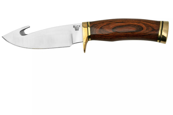 Buck 191 Zipper Dymondwood Hunting knife w/ Gut hook - 10.5 cm (4.14