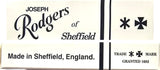 Joseph Rodgers Sheepsfoot Pen Knife (6cm) & Spearpoint (4cm) Pen Knife - Buffalo Scales