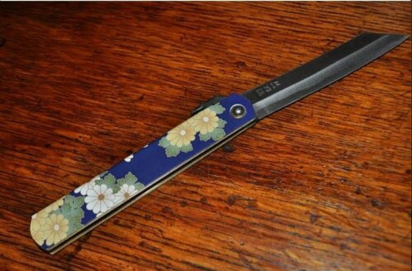 Higo Knife –Chrysanthemum Paterned Handle