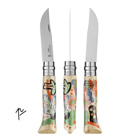 Opinel No. 08 Nature Edition stainless steel, Limited Edition  - Perrine Honoré design