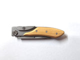 Maserin 'Trigger Line' Knife - 8.0 cm (3.15") - Olive wood handle