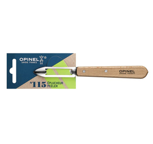 Opinel Les Essentiels Peeler N°115 – 6 cm (2.4″) – Beechwood Handle