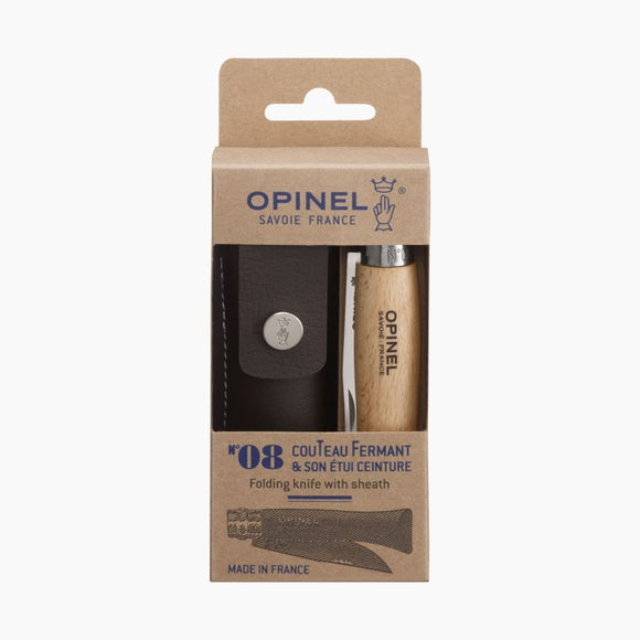 Opinel “N°08 Stainless Steel Pocket Knife” with Sheath
