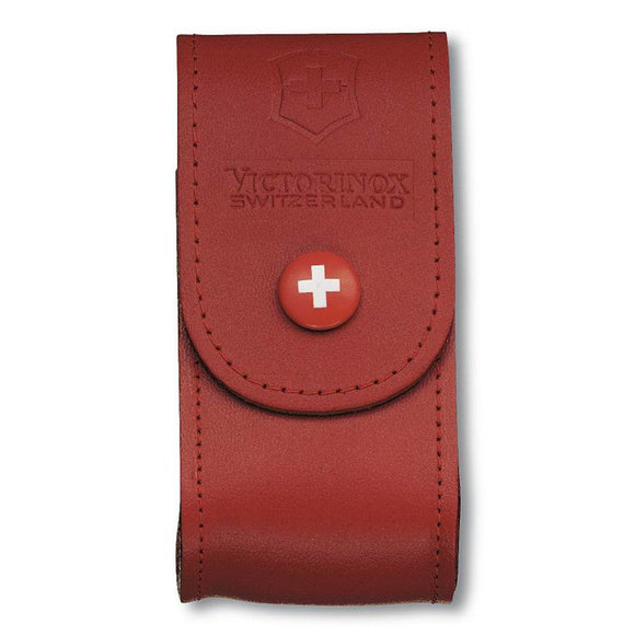 Victorinox Swiss Army Knife -  Leather Pouch - Red - 5-8 Layer - (4.0521.1)