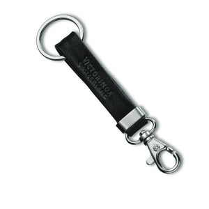 Victorinox Belt Hanger - Leather 7cm Snap-Hook and Split-Ring - Black