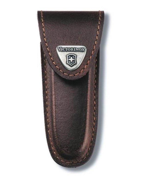 Victorinox Swiss Army Knife Leather Belt Pouch - Brown 2-4 layers