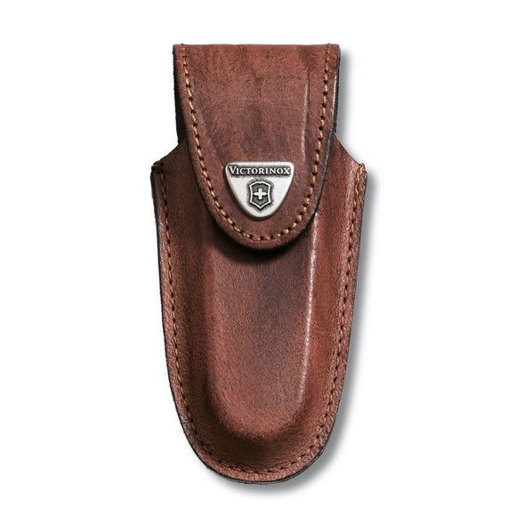 Victorinox Swiss Army Knife Leather Pouch - Brown 2 - 3 Layers