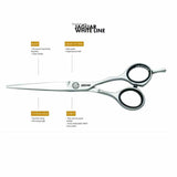 Jaguar Black Paradise [White Line] Hairdressing scissors - 14cm (5.5″)