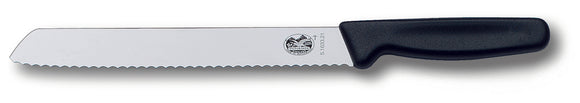 Victorinox Bread Knife - Wavy edge - Black Fibrox Handle.