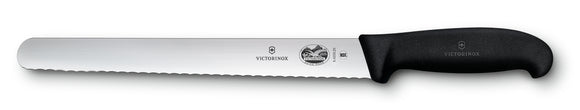 Victorinox Slicing Knife -Wavy Edge - Black Fibrox Handle