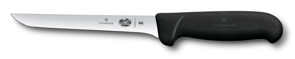 Victorinox Boning Knife - Black Fibrox Handle - Straight Wide Blade