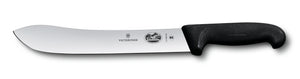 Victorinox Butchers Knife - Wide Tip - Black Fibrox Handle