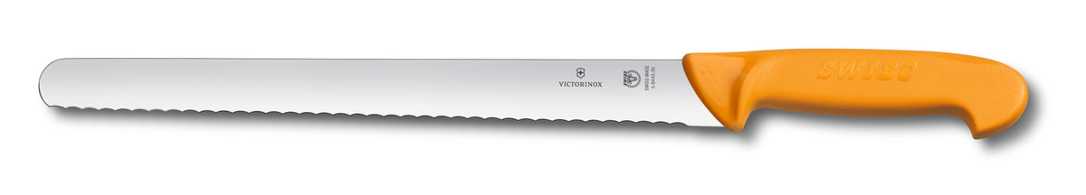 Swibo Victorinox Slicing Knife - Wavy Edge Blade – Ware Bros Cutlery