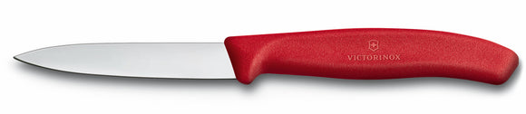 Victorinox Paring Knife - Pointed Straight Blade - Fibrox Handle - 8 cm (3.14