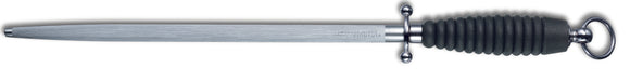 Victorinox Sharpening Steel - Oval Middle - Black Ripple Handle - Fine Cut