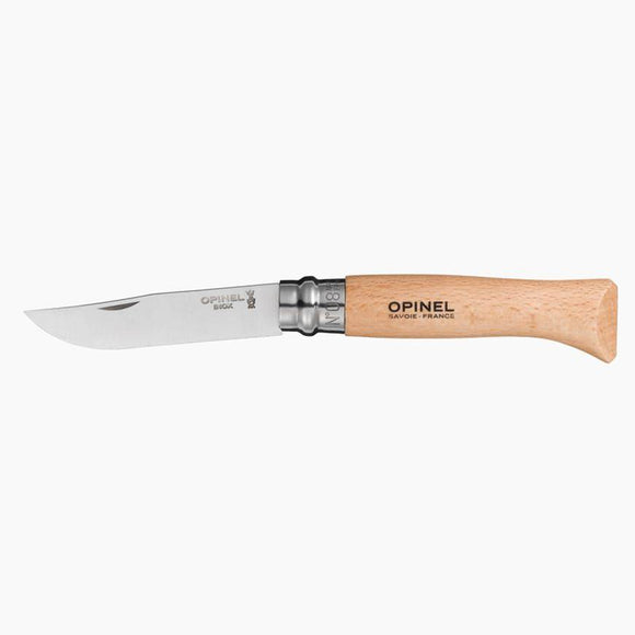 Opinel #08 Folding Knife - Stainless Steel