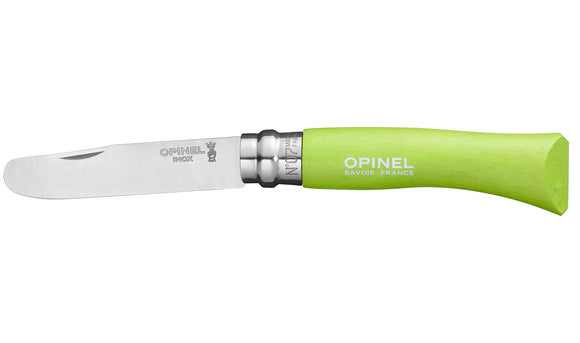 Opinel #7 ‘My First Opinel’ Childrens’ Knife – Apple Green