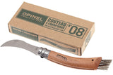 Opinel ‘No 8’ Mushroom Knife With Brush -  7cm (2.8″)